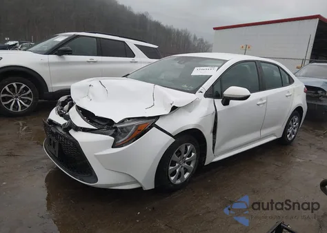 2021 Toyota Corolla Le z USA, uszkodzony, nr VIN 5YFEPMAE8MP193660